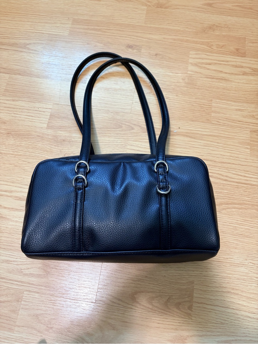 wild fable Black Pebbled Leather Shoulder Bag